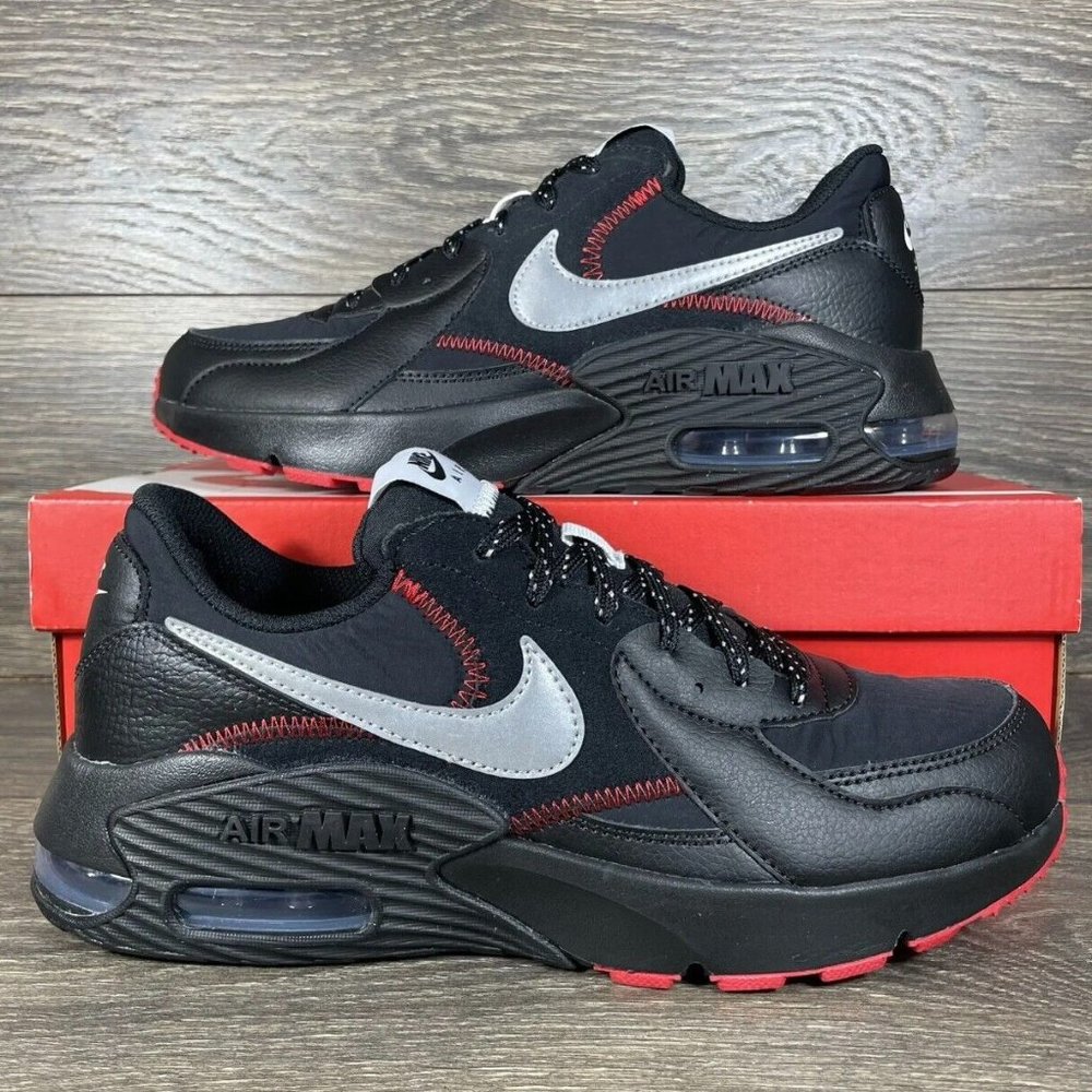 Nike Air Max Excee Black Sport Red 3M DM0832-001 Grey Bred White Sz11.5 W/ Box